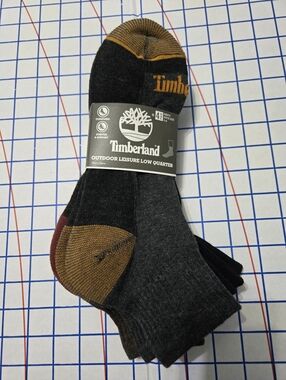 Timberland Men’s Low Quarter Socks 4 Pack